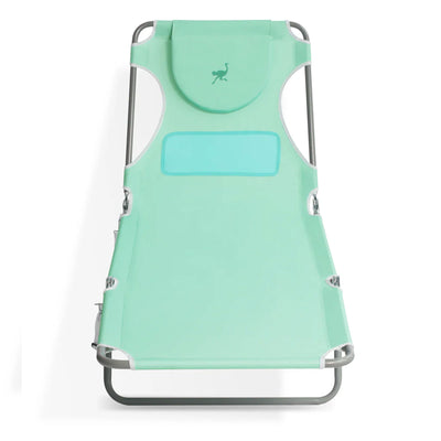 Ostrich Ladies Comfort Lounger, Foldable Beach Camping Pool Tanning Chair (Used)