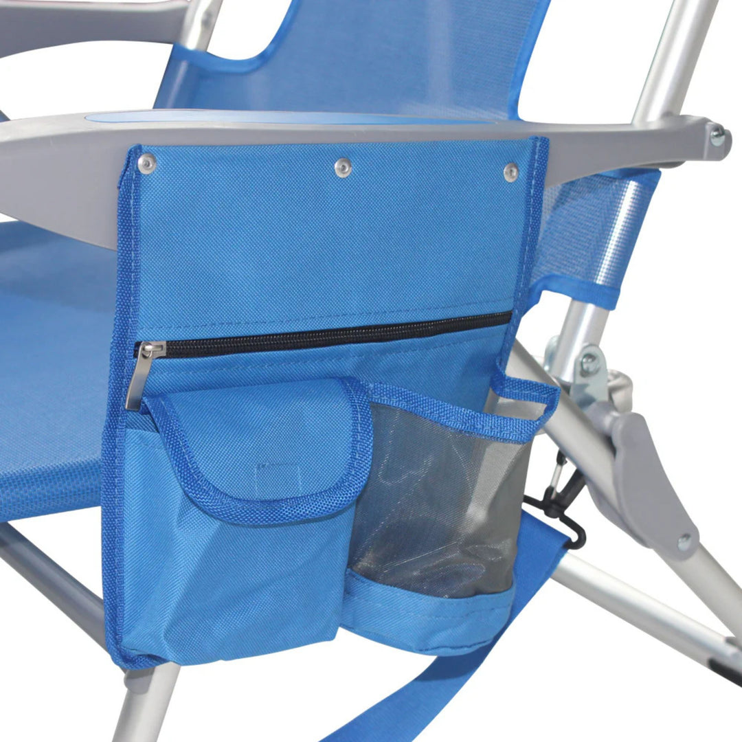 Ostrich Margate Chaise Lounge, Facedown Beach Chair, Blue (Used )