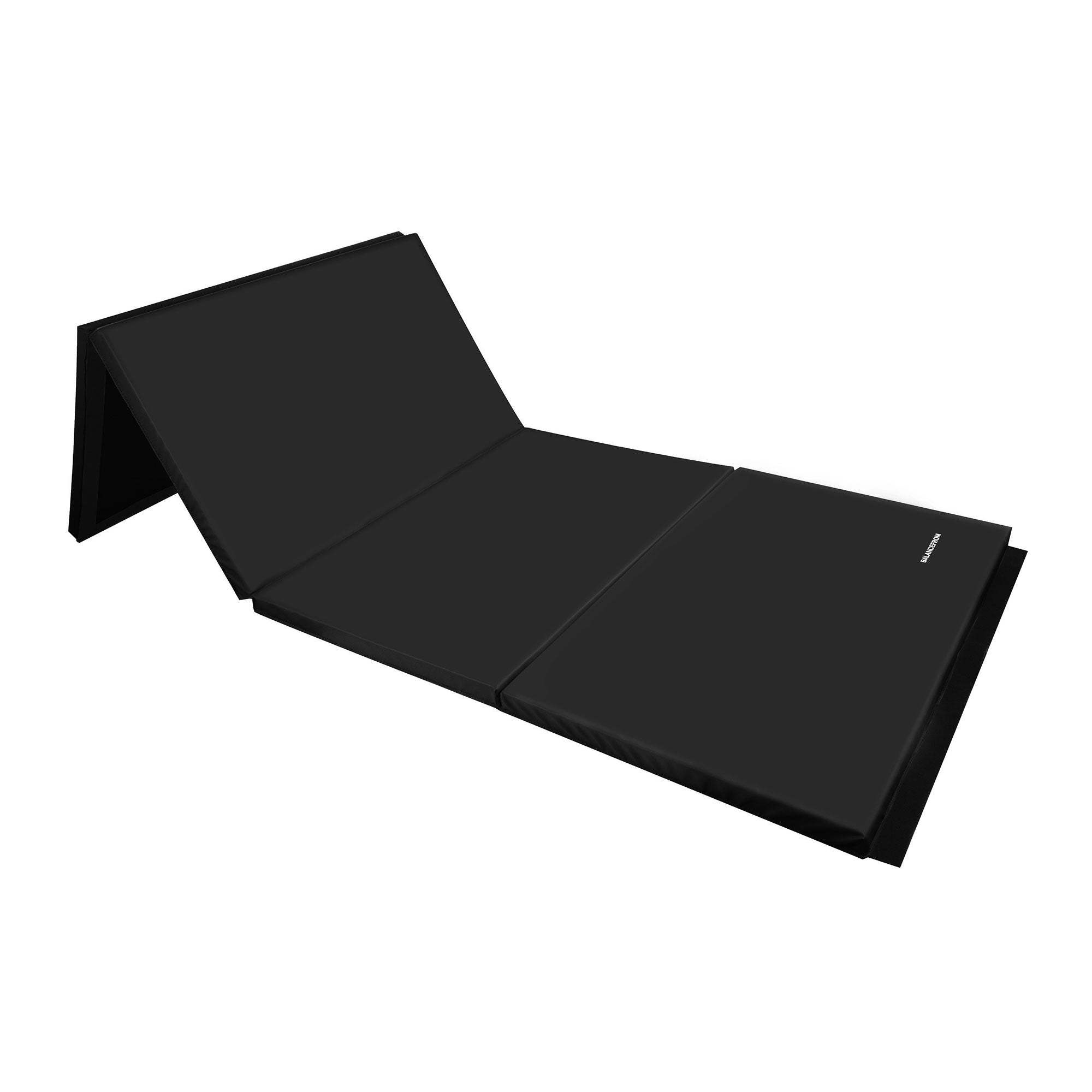 BalanceFrom Fitness All Purpose Mat with 8 Ft Balance Beam Gymnastic Set, Black