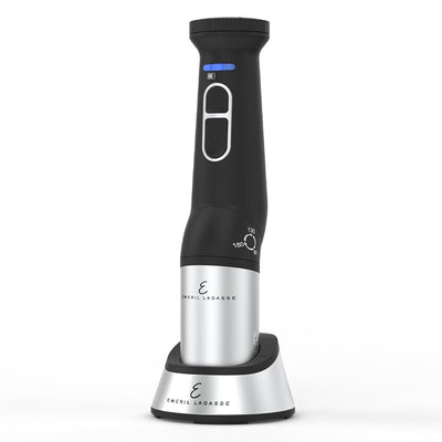 Emeril Lagasse Cordless Immersion Hand Blender with Whisk & Beaters, 120W, Black - VMInnovations
