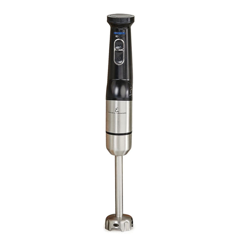 Emeril Lagasse Cordless Immersion Hand Blender with Whisk & Beaters, 120W, Black