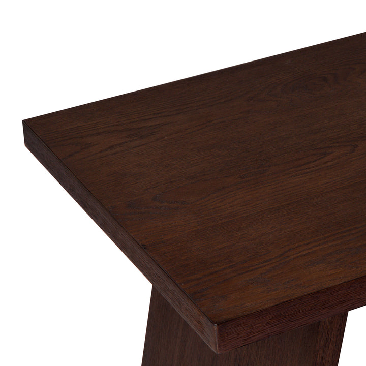MARCELLA CONTEMPORARY WOODEN COFFEE TABLE IN AGED BROWN