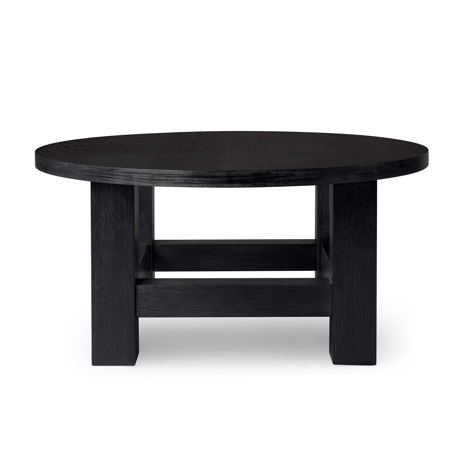 Maven Lane Marco Wooden Coffee Table Rustic Accent Furniture, Black (Open Box) - VMInnovations
