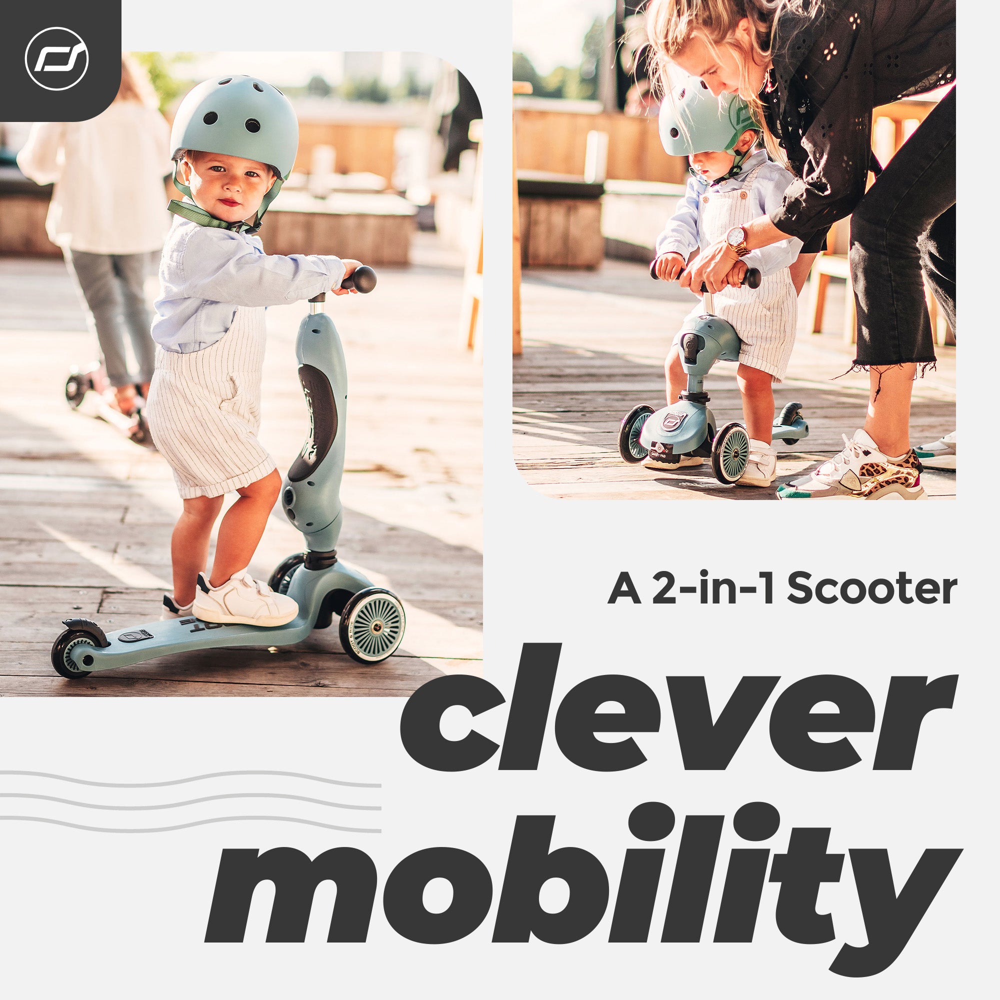 Scoot & Ride 2-in-1 Ride-On & Stand Kids Scooter, Ages 1-5, Steel (For Parts) - VMInnovations