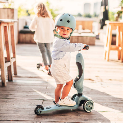 Scoot & Ride 2-in-1 Ride-On & Stand Kids Scooter, Ages 1-5, Steel (Open Box)