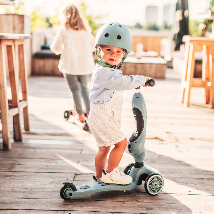 Scoot & Ride 2-in-1 Ride-On & Stand Kids Scooter, Ages 1-5, Steel (Open Box)