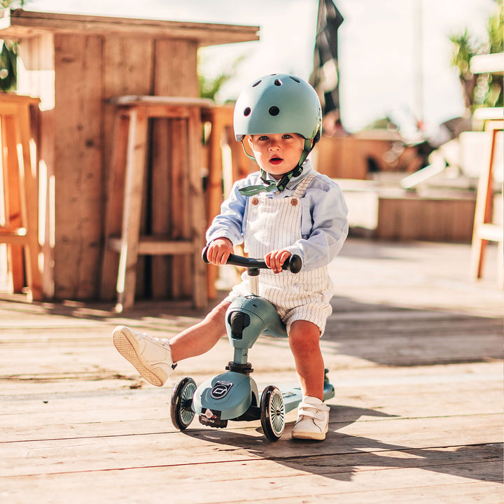 Scoot & Ride 2-in-1 Ride-On & Stand Kids Scooter, Ages 1-5, Highwaykick 1, Steel