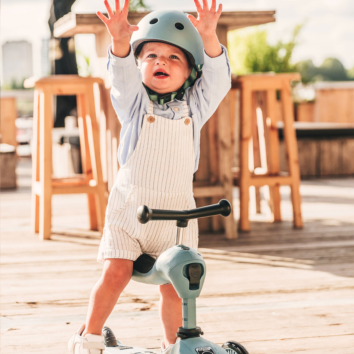 Scoot & Ride 2-in-1 Ride-On & Stand Kids Scooter, Ages 1-5, Steel (Open Box)