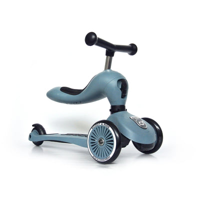 Scoot & Ride 2-in-1 Ride-On & Stand Kids Scooter, Ages 1-5, Steel (Open Box)