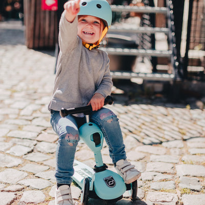 Scoot & Ride 2-in-1 Ride-On & Stand Scooter, Ages 1-5, Blueberry (Used) - VMInnovations