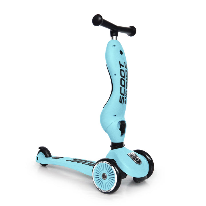 Scoot & Ride 2-in-1 Ride-On & Stand Scooter, Ages 1-5, Highwaykick 1, Blueberry