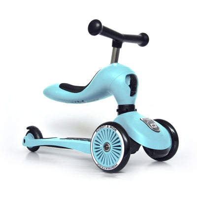 Scoot & Ride 2-in-1 Ride-On & Stand Scooter, Ages 1-5, Blueberry (Used) - VMInnovations