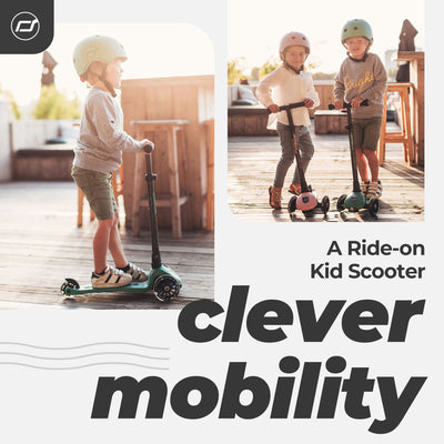 Scoot & Ride Stand-up Push Scooter for Children Ages 3-6, Forest (Open Box) - VMInnovations