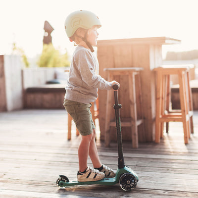 Scoot & Ride Stand-up Push Scooter for Children Ages 3-6, Forest (Open Box) - VMInnovations