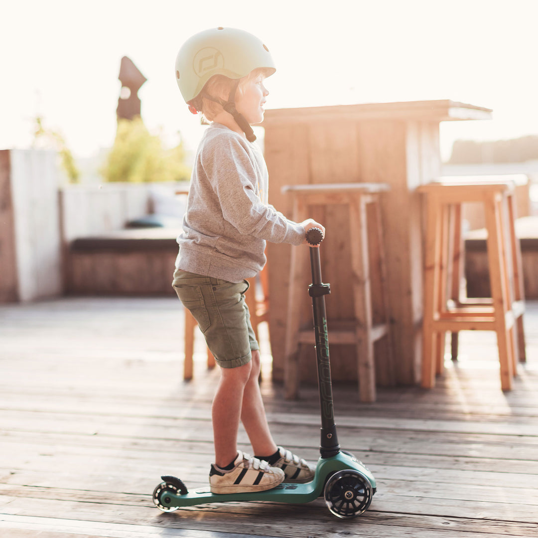 Scoot & Ride Stand-up Push Scooter for Children Ages 3-6, Forest (Open Box)