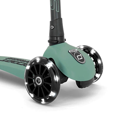 Scoot & Ride Stand-up Push Scooter for Children Ages 3-6, Highwaykick 3, Forest - VMInnovations