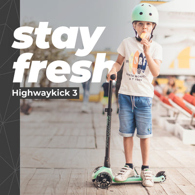 Scoot & Ride Push Scooter for Children Ages 3-6, Highwaykick 3, Kiwi (Open Box) - VMInnovations
