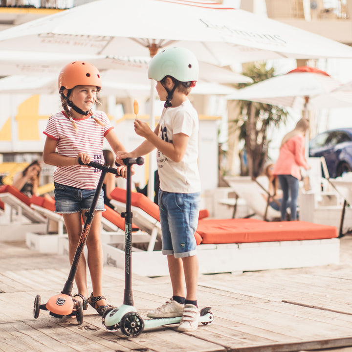 Scoot & Ride Stand-up Push Scooter for Children Ages 3-6, Highwaykick 3, Kiwi