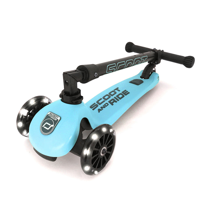 Scoot & Ride Stand-up Push Scooter for Children 3-6, Highwaykick 3, Blueberry