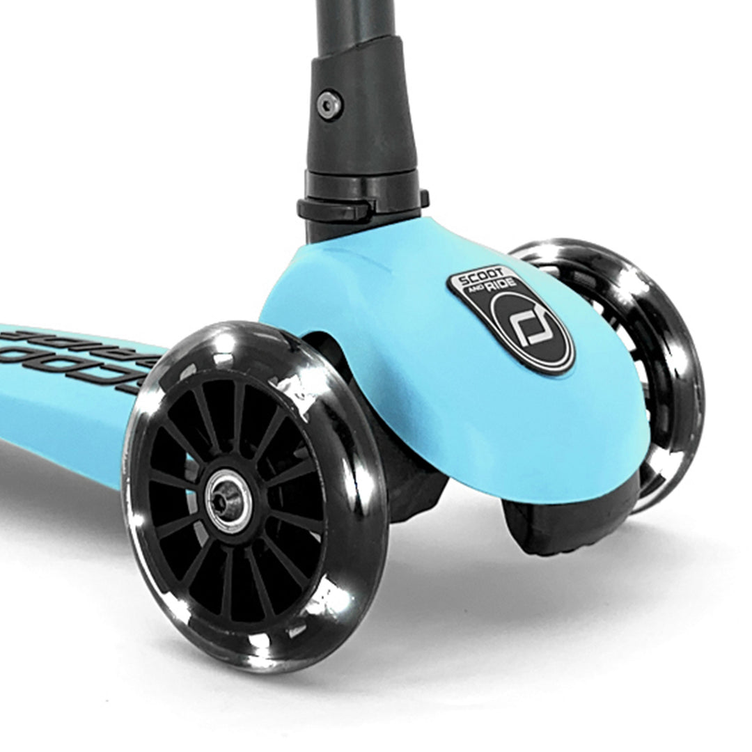 Scoot & Ride Stand-up Push Scooter for Children 3-6, Highwaykick 3, Blueberry