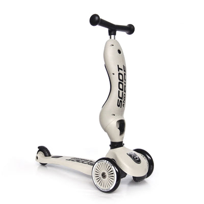 Scoot & Ride 2-in-1 Ride-On & Stand Kids Scooter, Ages 1-5, Ash (Open Box) - VMInnovations
