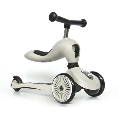Scoot & Ride 2-in-1 Ride-On & Stand Kids Scooter, Ages 1-5, Ash (Open Box) - VMInnovations