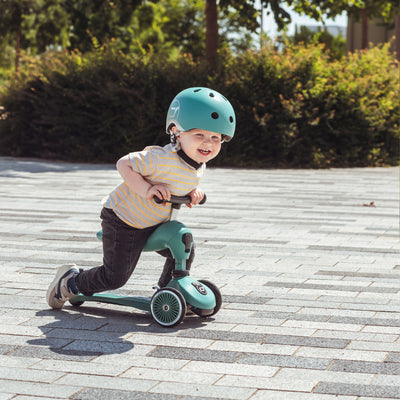 Scoot & Ride 2-in-1 Ride-On & Stand Scooter, Ages 1-5, Forest (Open Box) - VMInnovations
