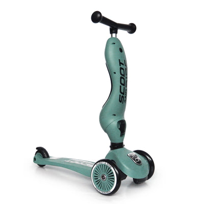 Scoot & Ride 2-in-1 Ride-On & Stand Scooter, Ages 1-5, Highwaykick,Forest(Used) - VMInnovations