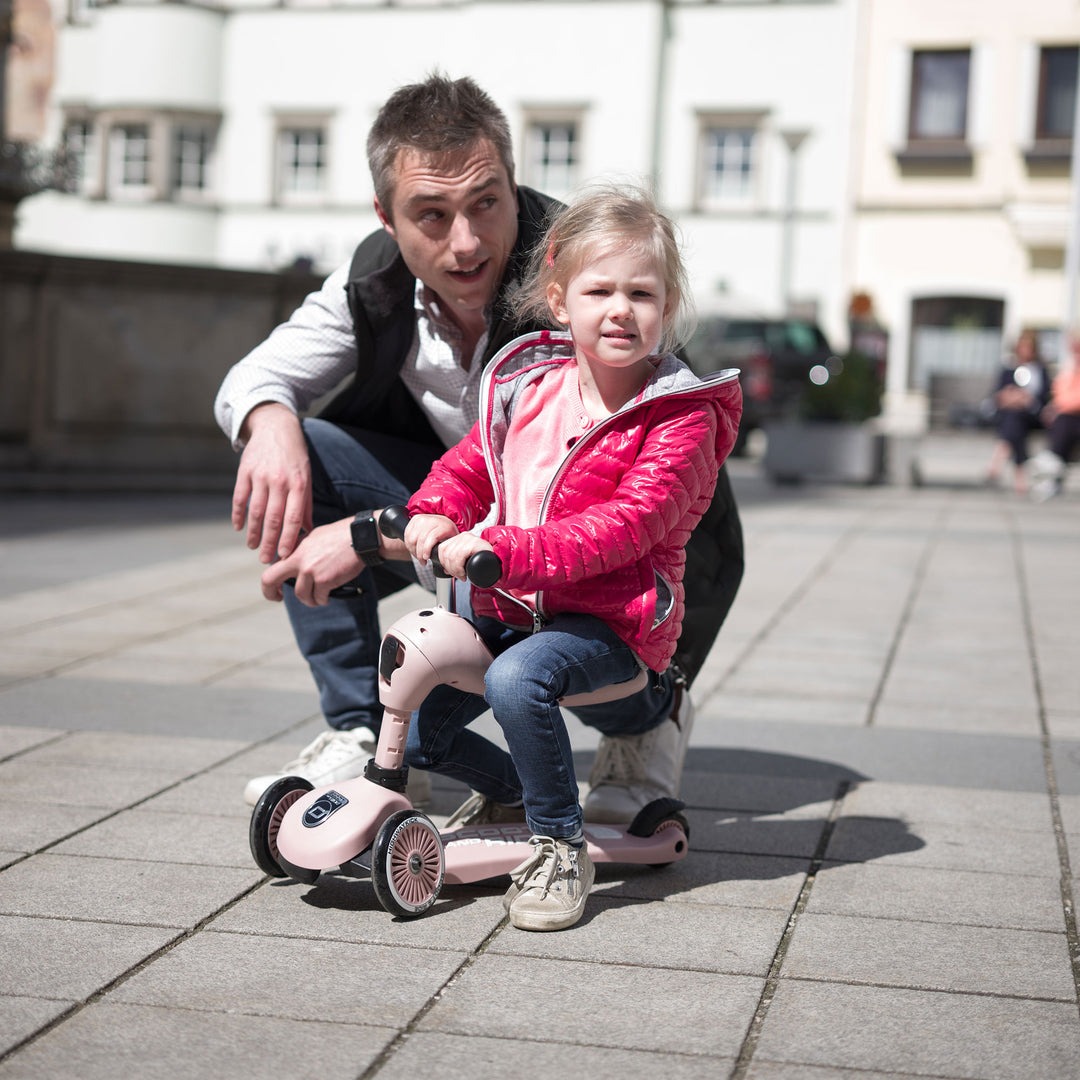 Scoot & Ride 2-in-1 Ride-On & Stand Kids Scooter, Ages 1-5, Rose (Open Box)