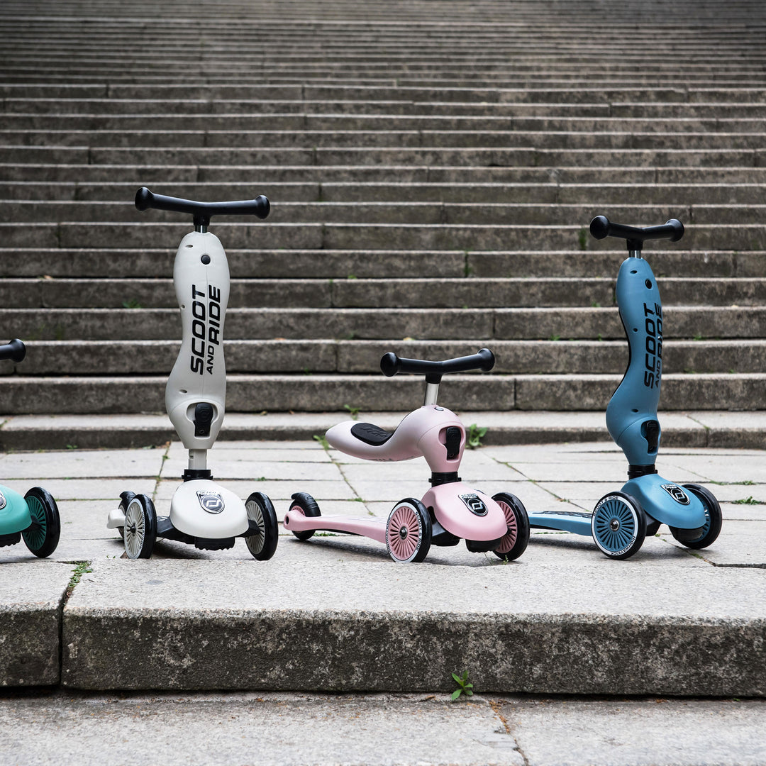 Scoot & Ride 2-in-1 Ride-On & Stand Kids Scooter, Ages 1-5, Rose (Open Box) - VMInnovations