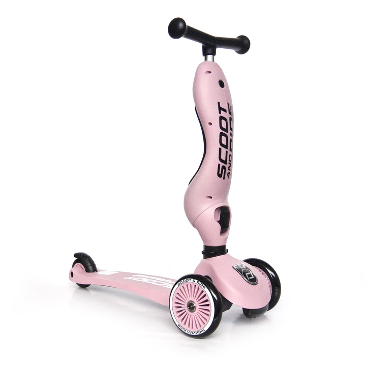 Scoot & Ride 2-in-1 Ride-On & Stand Kids Scooter, Ages 1-5, Rose (Open Box)