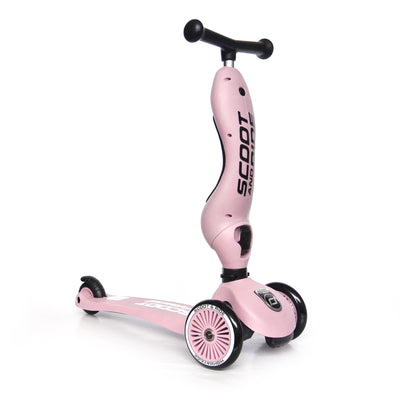 Scoot & Ride 2-in-1 Ride-On & Stand Kids Scooter, Ages 1-5, Highwaykick 1, Rose