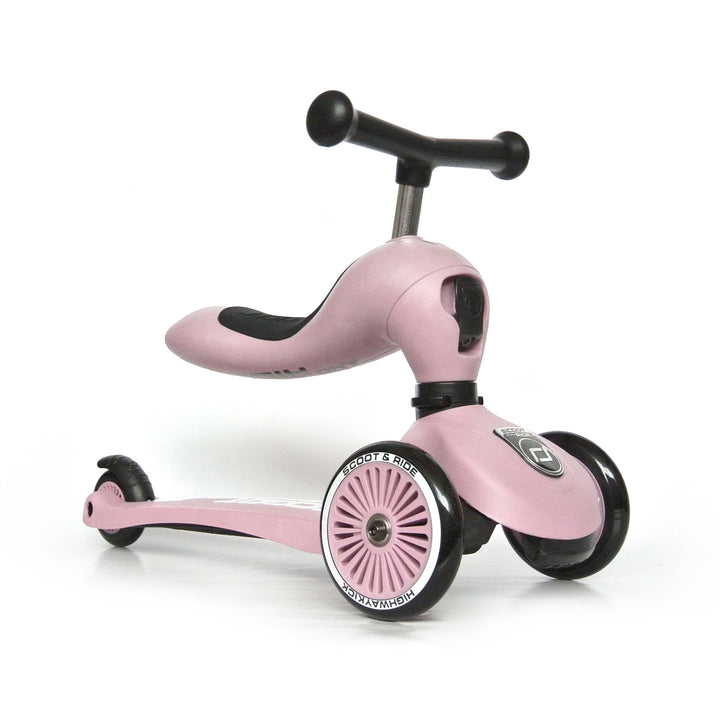 Scoot & Ride 2-in-1 Ride-On & Stand Kids Scooter, Ages 1-5, Rose (Open Box)