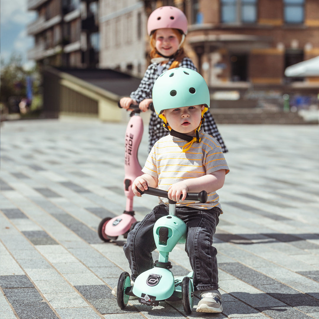 Scoot & Ride 2-in-1 Ride-On & Stand Kids Scooter, Ages 1-5, Kiwi (Open Box) - VMInnovations