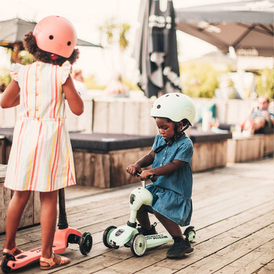 Scoot & Ride 2-in-1 Ride-On & Stand Kids Scooter, Ages 1-5, Kiwi (Open Box) - VMInnovations
