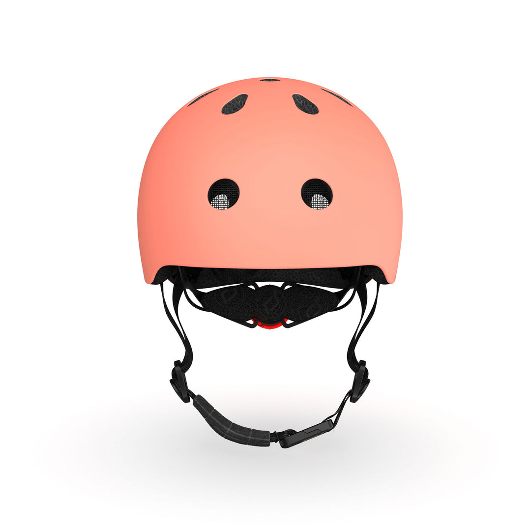 Scoot & Ride Toddler Kids Bike and Scooter Helmet with LED Light, S-M, Peach - VMInnovations