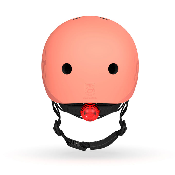Scoot & Ride Toddler Kids Bike and Scooter Helmet with LED Light, S-M, Peach - VMInnovations