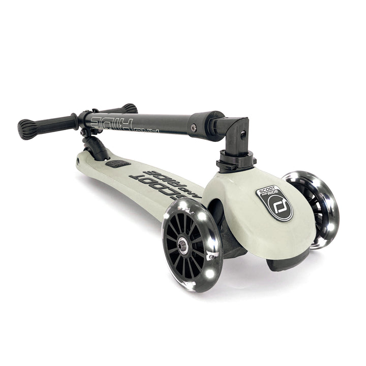 Scoot & Ride Stand-up Push Scooter for Children Ages 3-6, Highwaykick 3, Ash