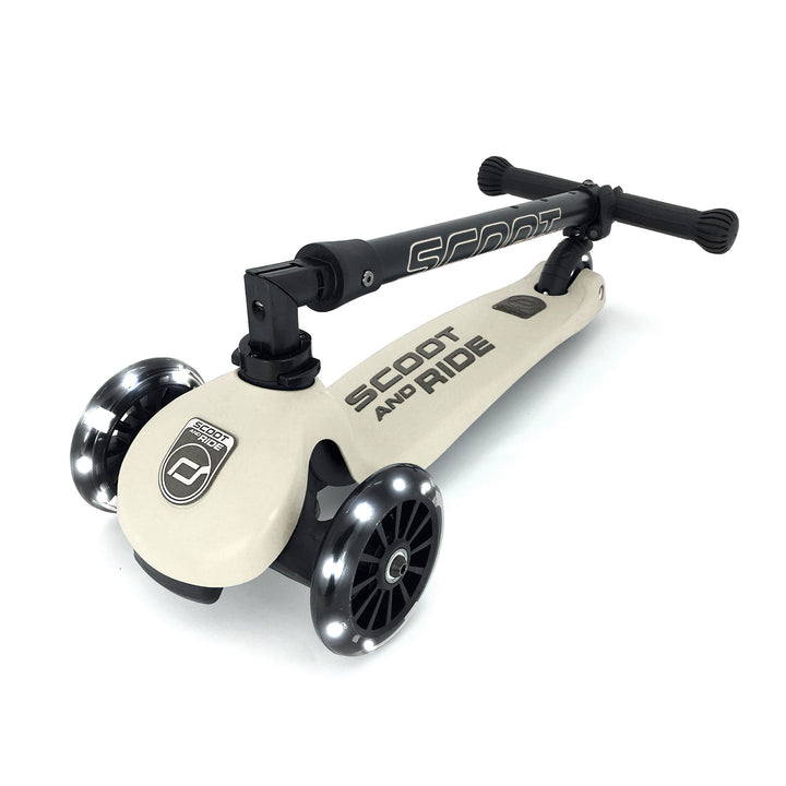 Scoot & Ride Stand-up Push Scooter for Children Ages 3-6, Highwaykick 3, Ash