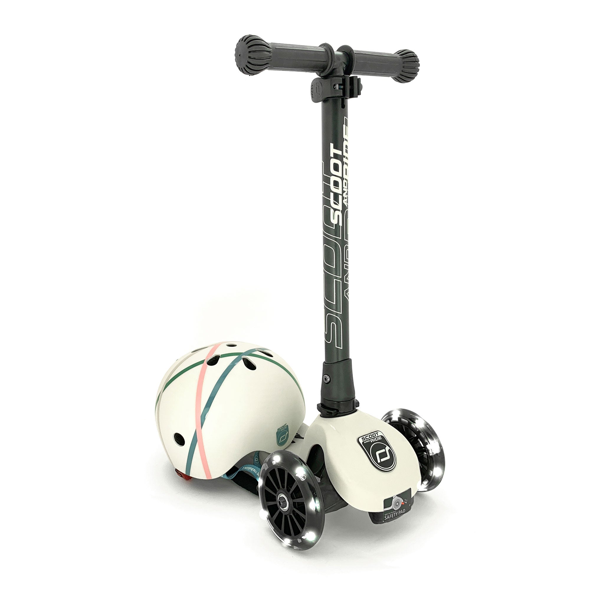 Scoot & Ride Stand-up Push Scooter for Ages 3-6, Highwaykick 3, Ash (Open Box)