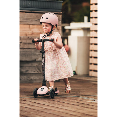 Scoot & Ride Stand-up Push Scooter for Children Ages 3-6, Rose (Open Box) - VMInnovations
