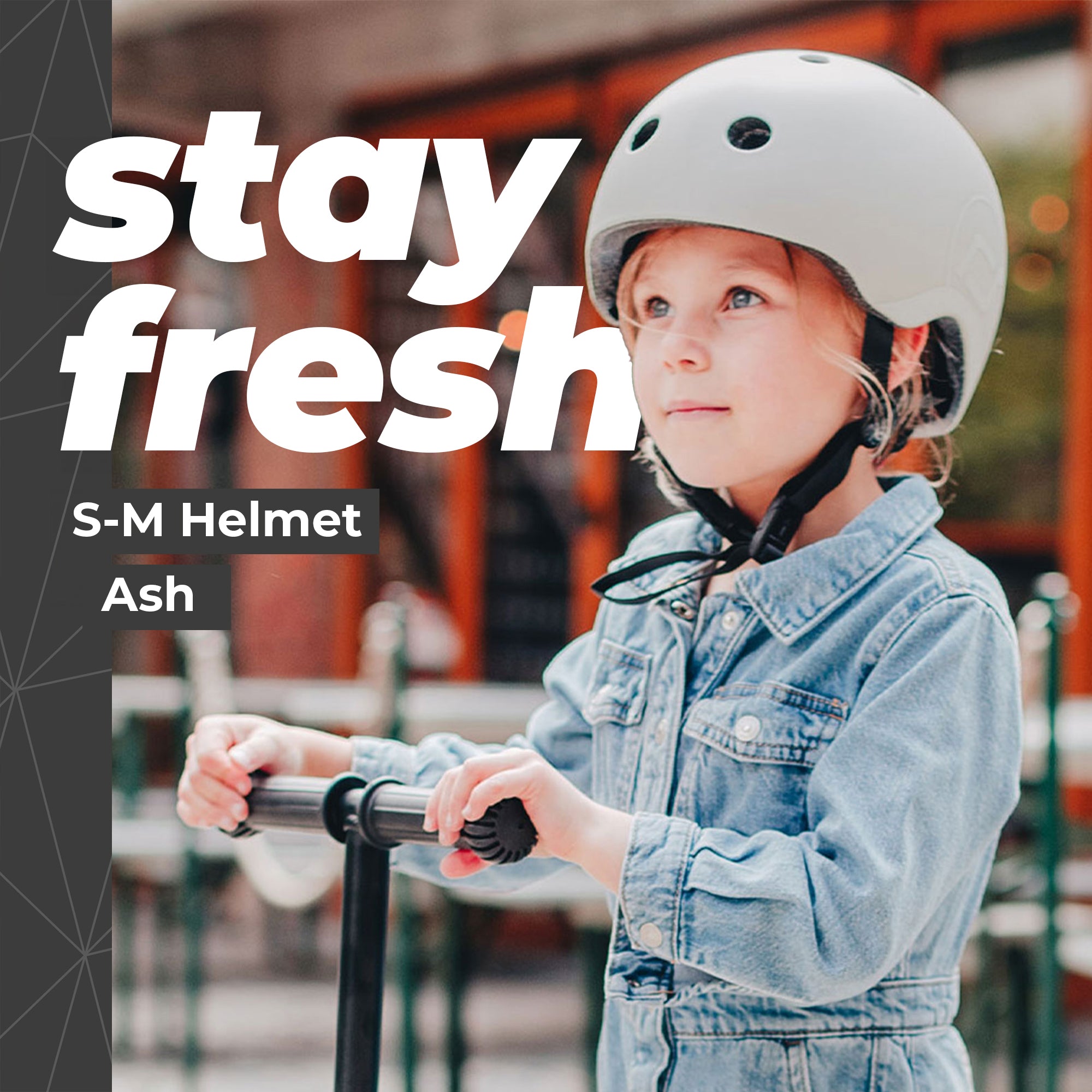Scoot & Ride Toddler Kids Bike and Scooter Helmet with LED Light, S-M, Ash - VMInnovations