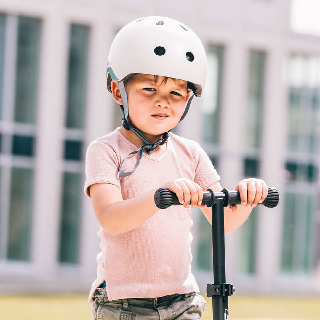 Scoot & Ride Toddler Kids Bike and Scooter Helmet with LED Light, S-M, Ash