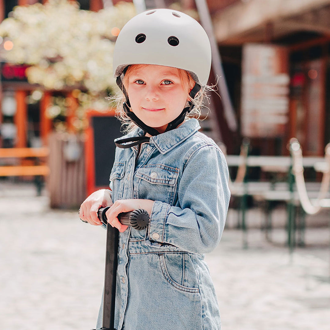 Scoot & Ride Toddler Kids Bike and Scooter Helmet with LED Light, S-M, Ash