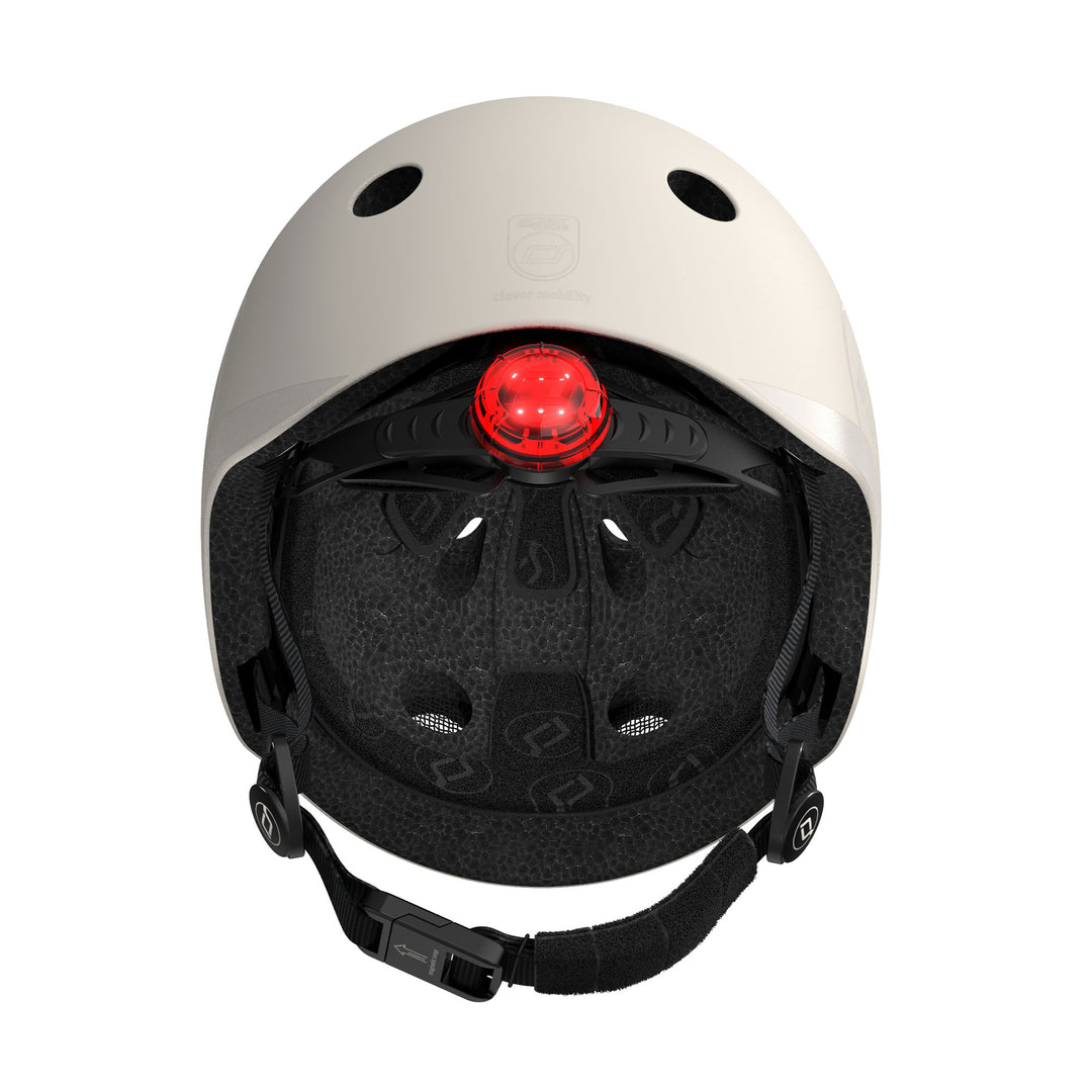 Scoot & Ride Toddler Kids Bike and Scooter Helmet with LED Light, S-M, Ash