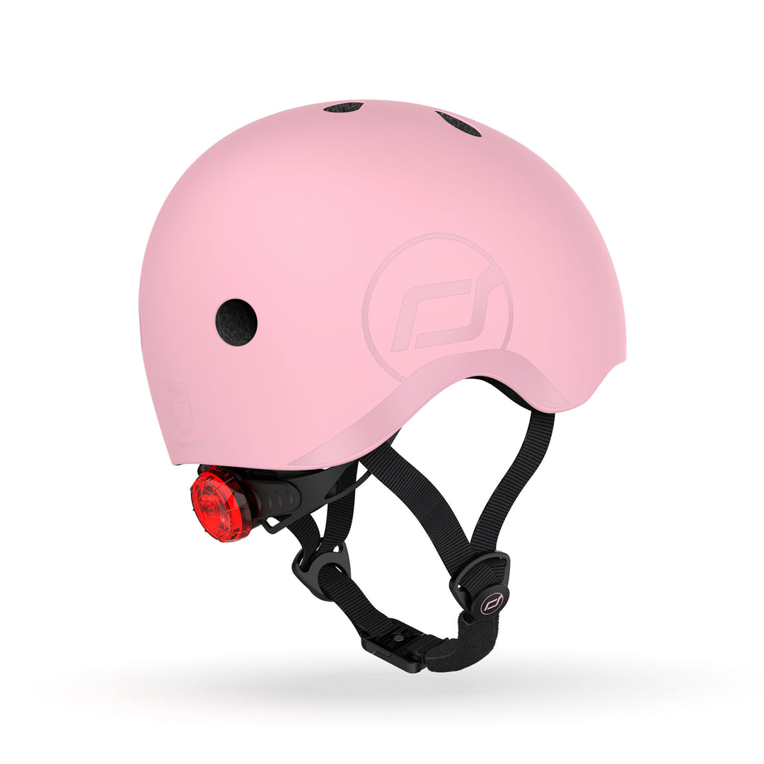 Scoot & Ride Toddler Kids Bike & Scooter Helmet with LED Light, S-M, Rose (Used) - VMInnovations