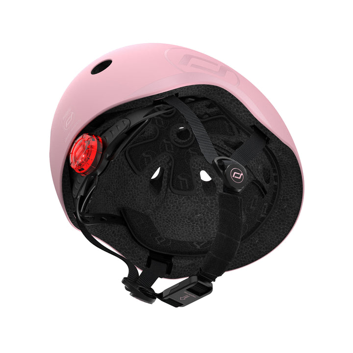 Scoot & Ride Toddler Kids Bike & Scooter Helmet with LED Light, S-M, Rose (Used)