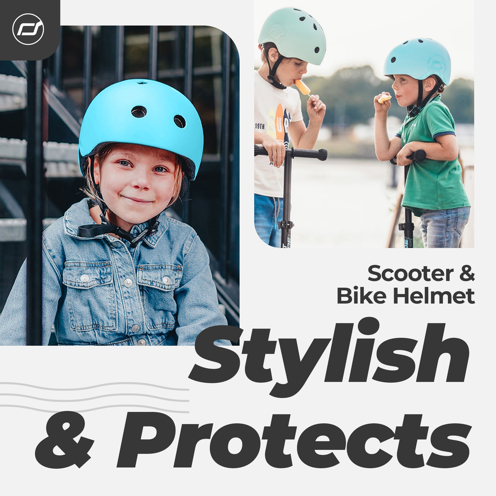 Scoot & Ride Toddler Bike & Scooter Helmet w/LED Light, S-M, Blueberry(Open Box) - VMInnovations