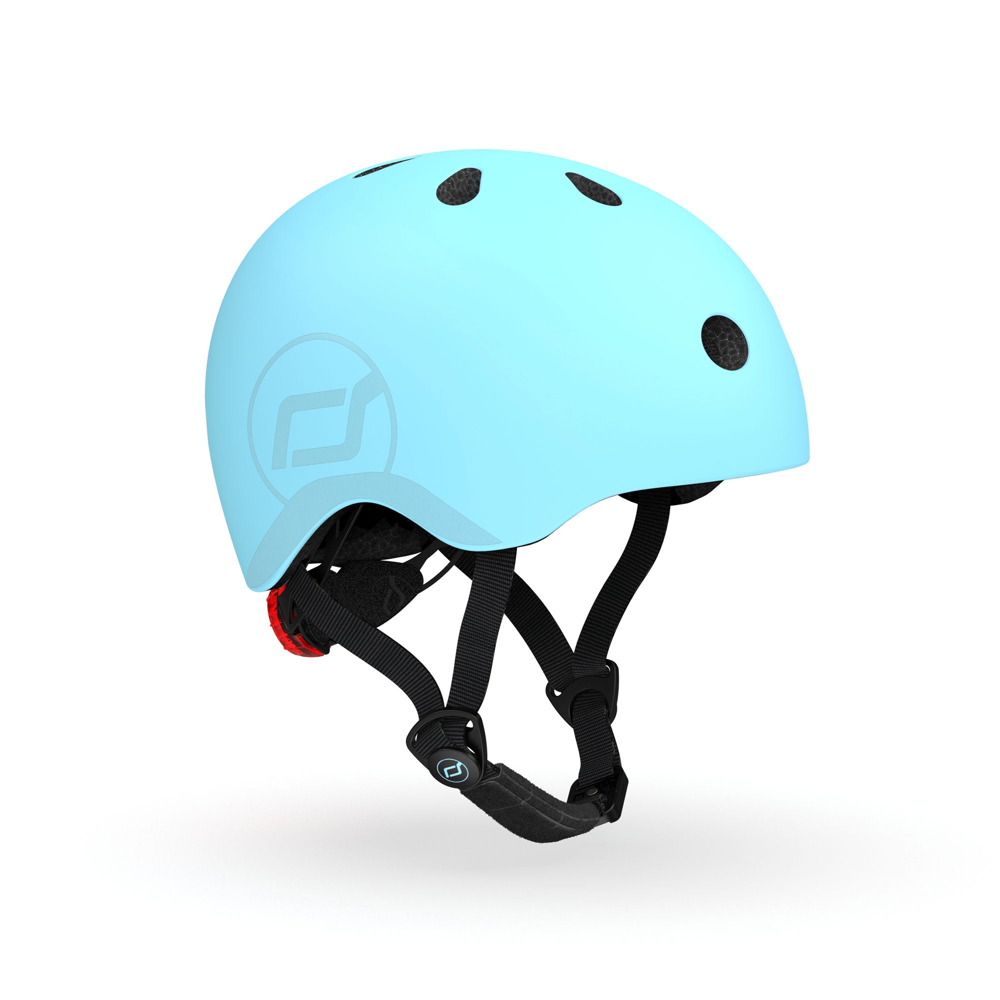 Scoot & Ride Toddler Kids Bike and Scooter Helmet with LED Light, S-M, Blueberry - VMInnovations