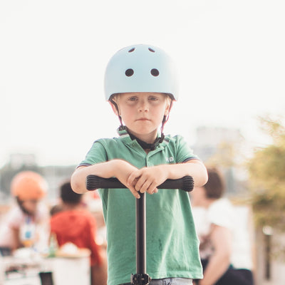 Scoot & Ride Toddler Bike & Scooter Helmet w/LED Light, S-M, Blueberry(Open Box) - VMInnovations